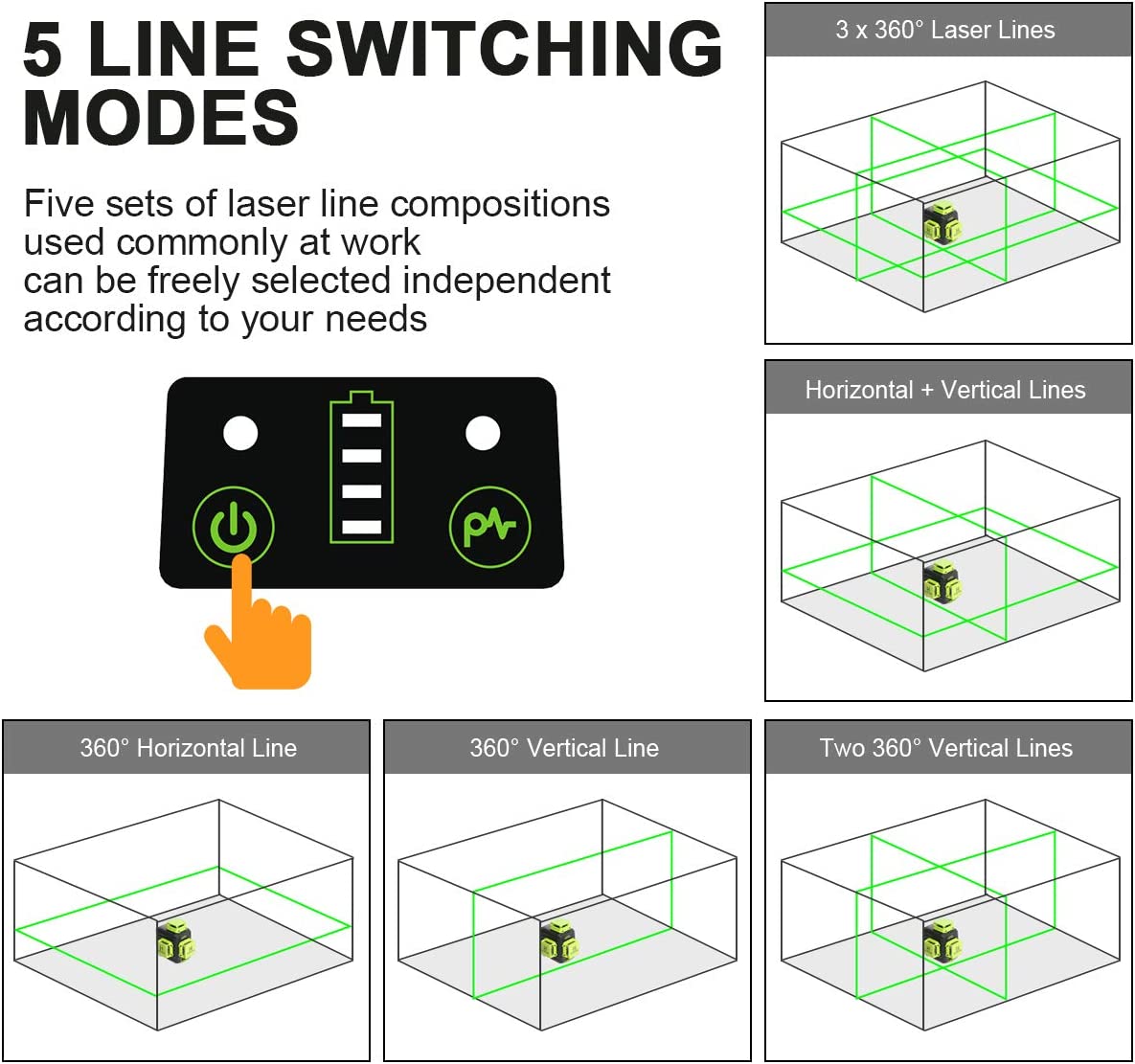Huepar B03CG HUEPAR CA - Laser Level