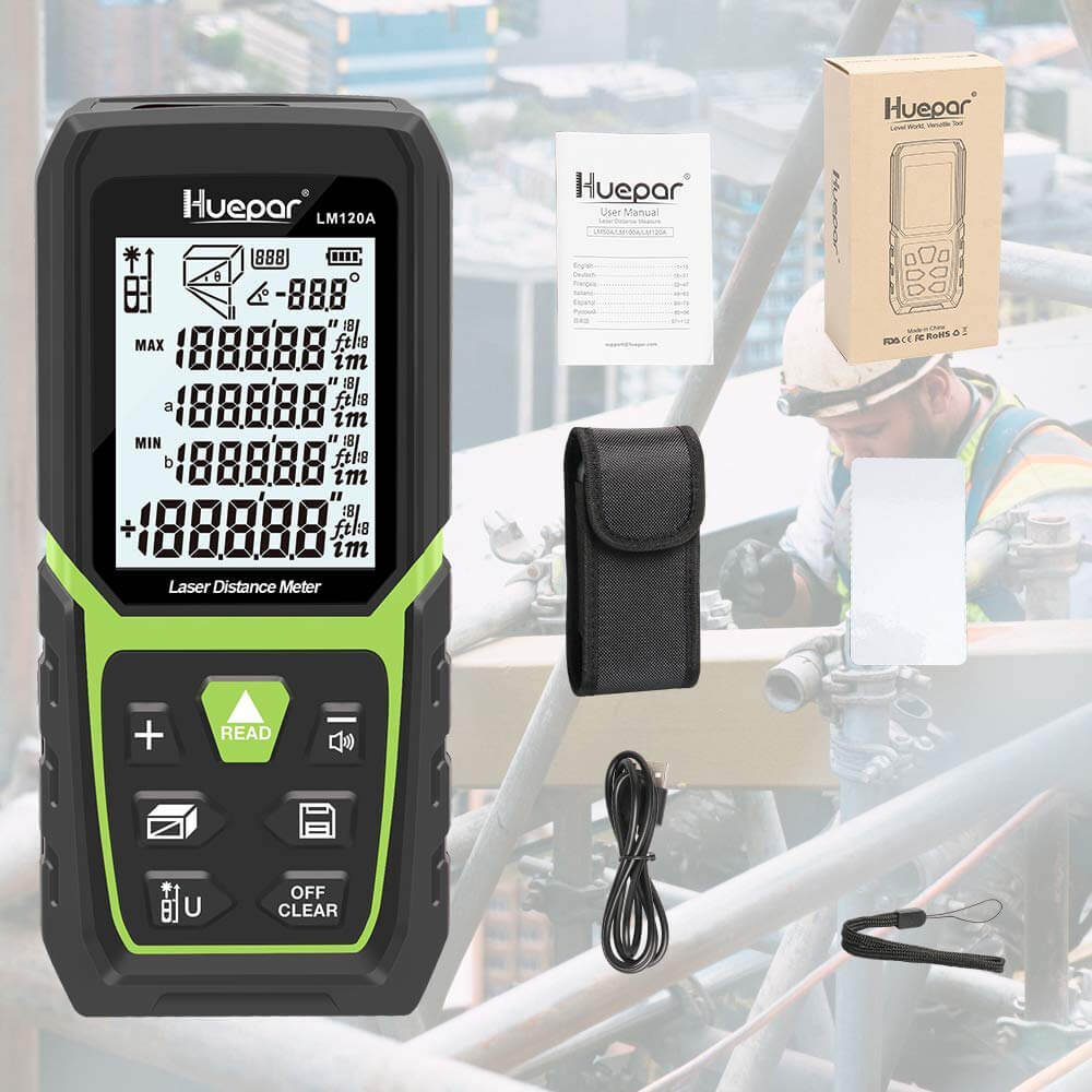 Huepar LM120A - Laser Distance Measure HUEPAR CA - Laser Level