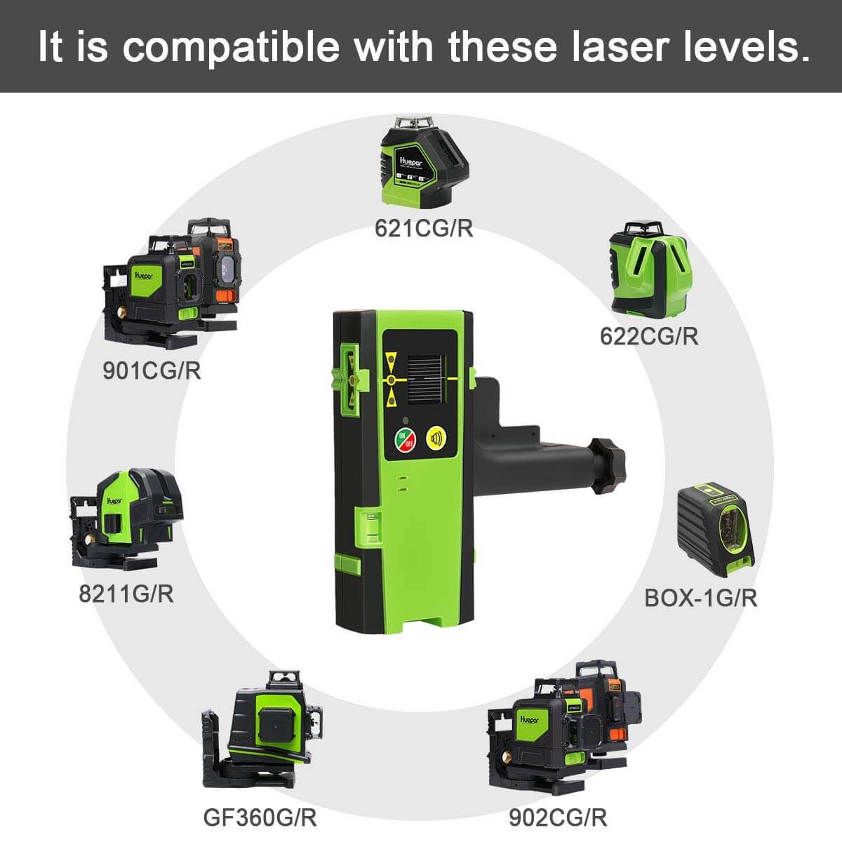 Huepar LR6RG - Line Laser Receiver HUEPAR CA - Laser Level