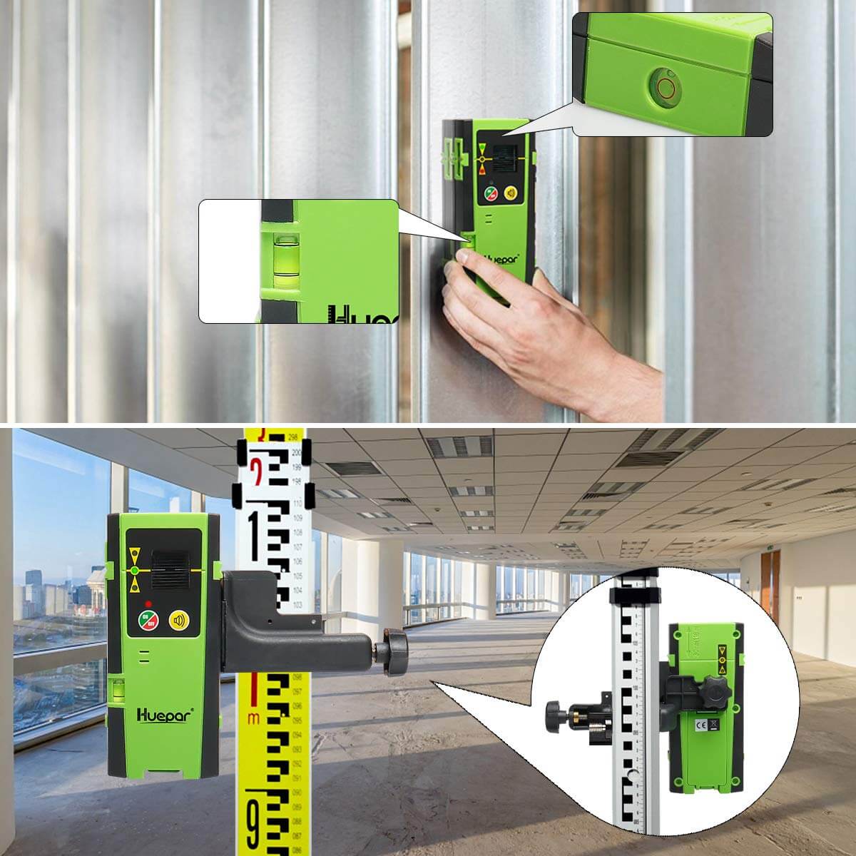 Huepar LR6RG - Line Laser Receiver HUEPAR CA - Laser Level