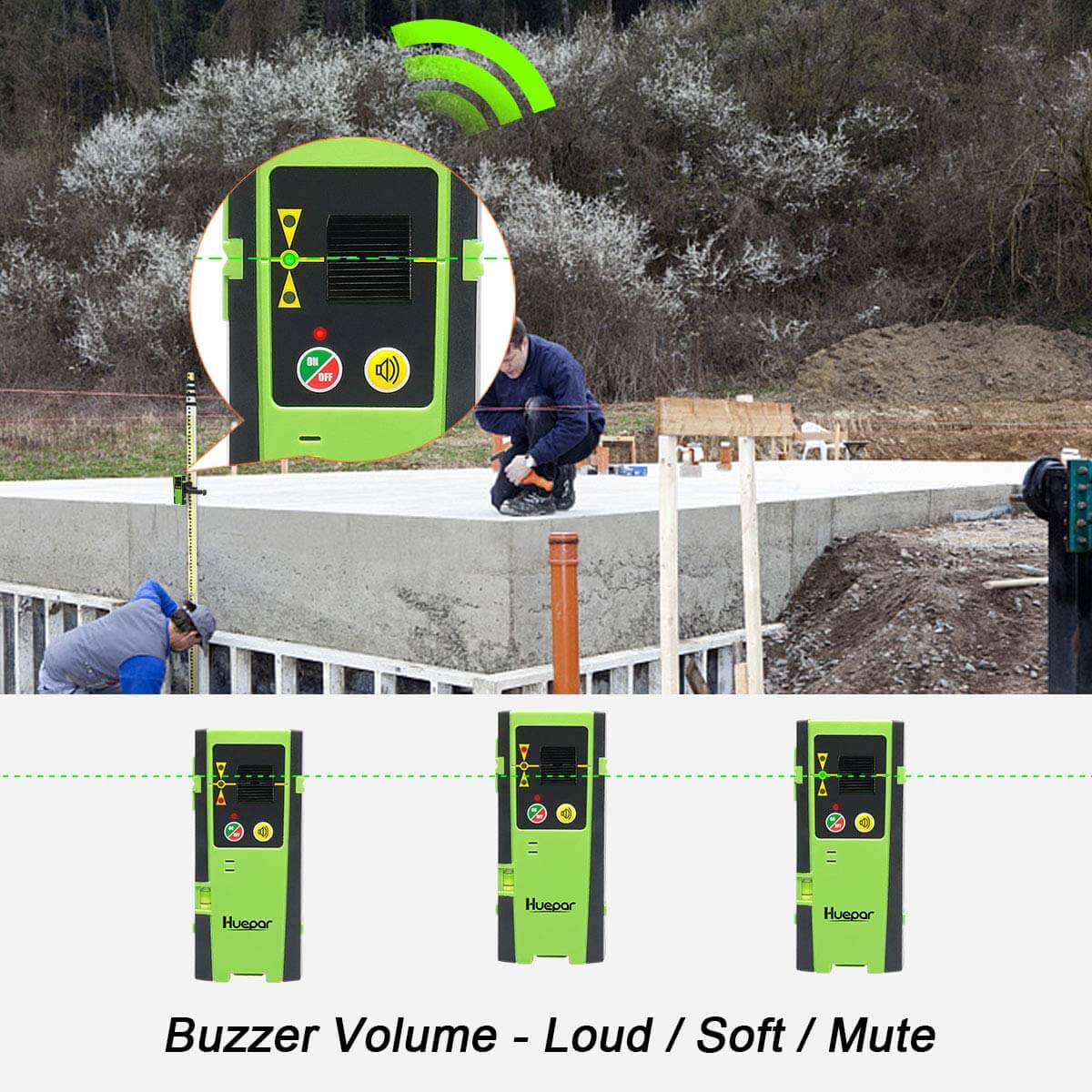 Huepar LR6RG - Line Laser Receiver HUEPAR CA - Laser Level