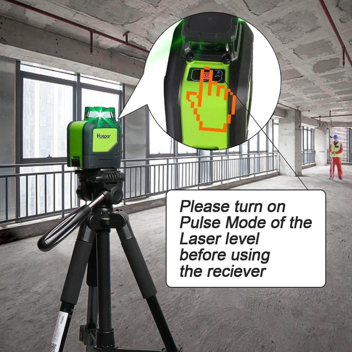 Huepar LR6RG - Line Laser Receiver HUEPAR CA - Laser Level
