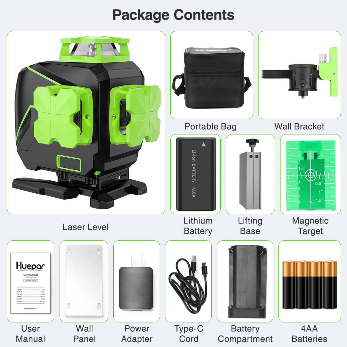 Huepar S04CG-L HUEPAR CA - Laser Level