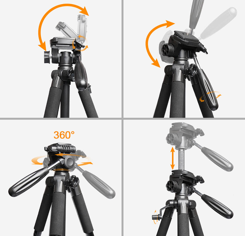 Huepar TPD14 - 56"/142CM Adjustable Tripod HUEPAR CA - Laser Level