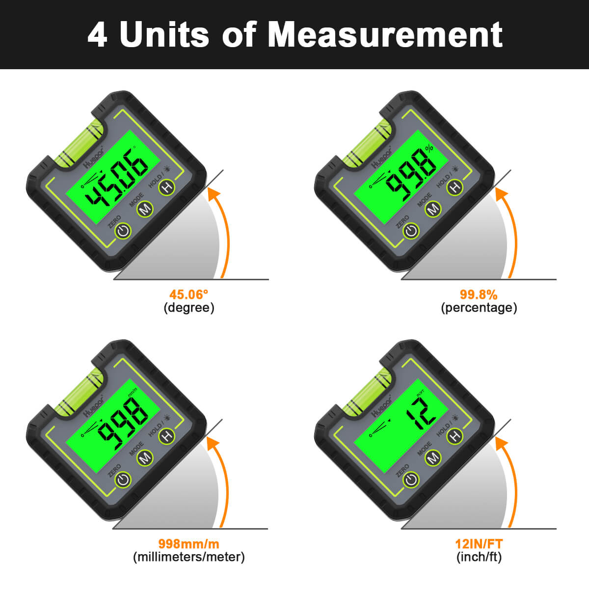 Huepar AG01 -Digital Level Angle Gauge Inclinometer