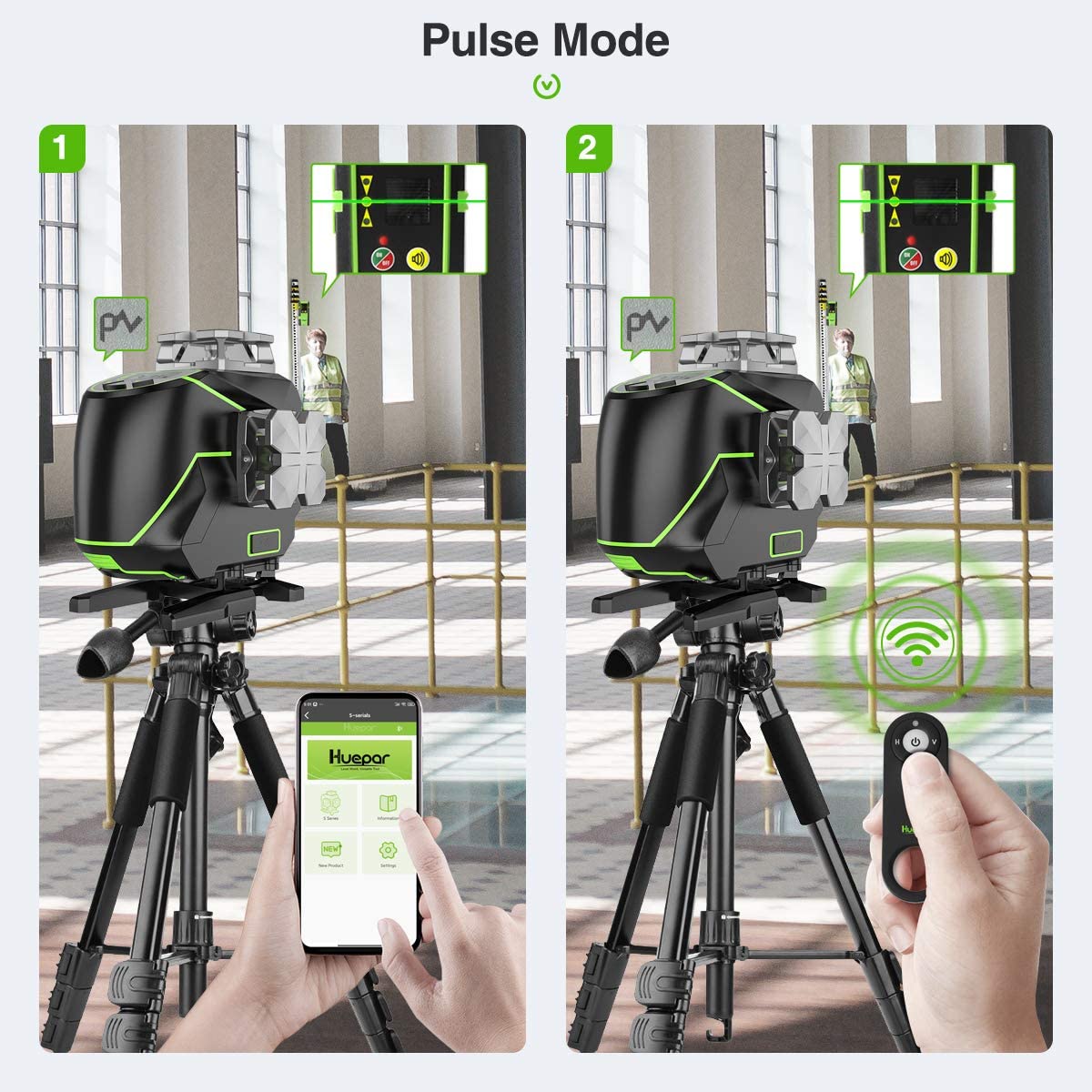 How To Use The Pulse Mode Of A Laser Level Outdoors? HUEPAR CA - Laser Level