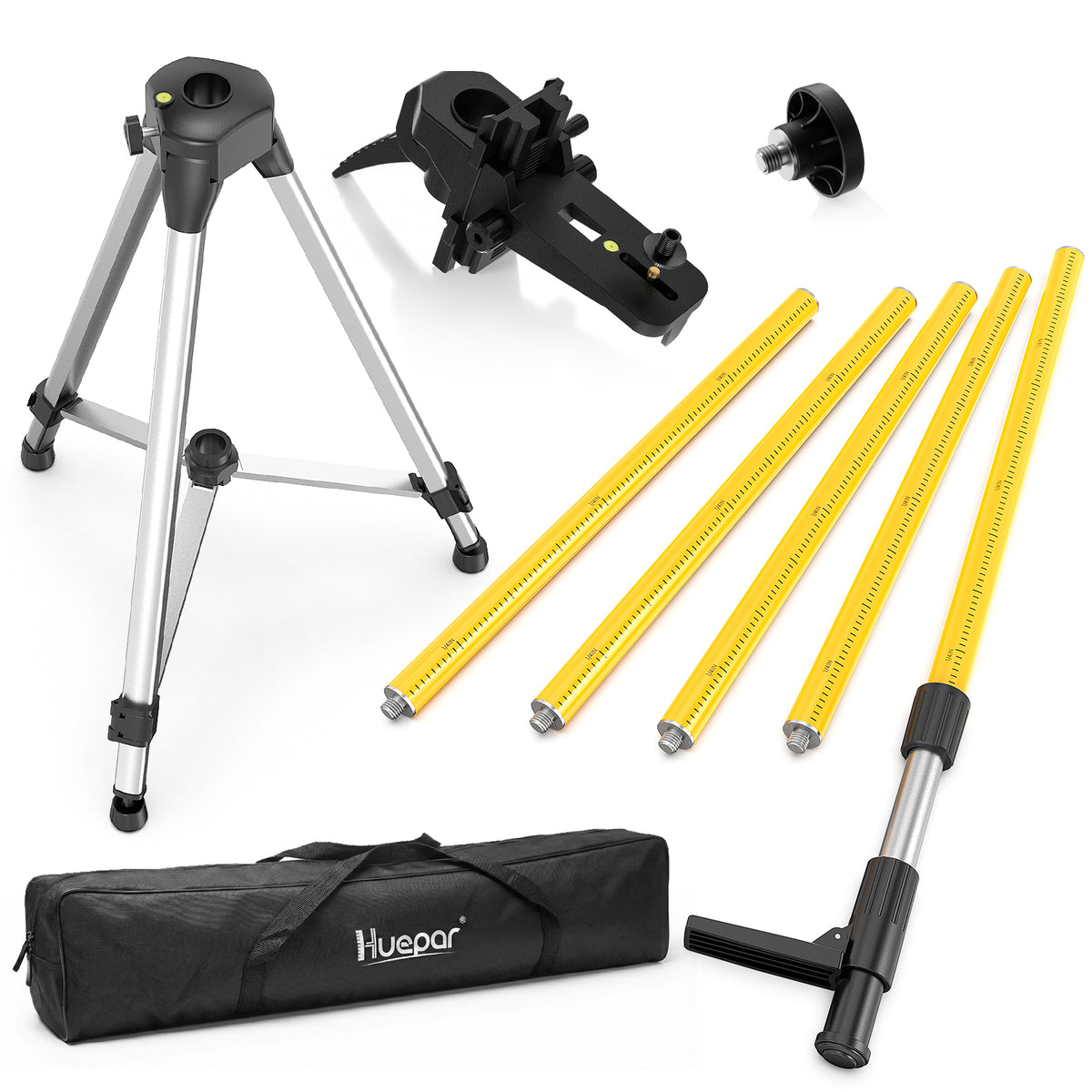Huepar LP36 - Perche télescopique de 12 pi/3,7 m