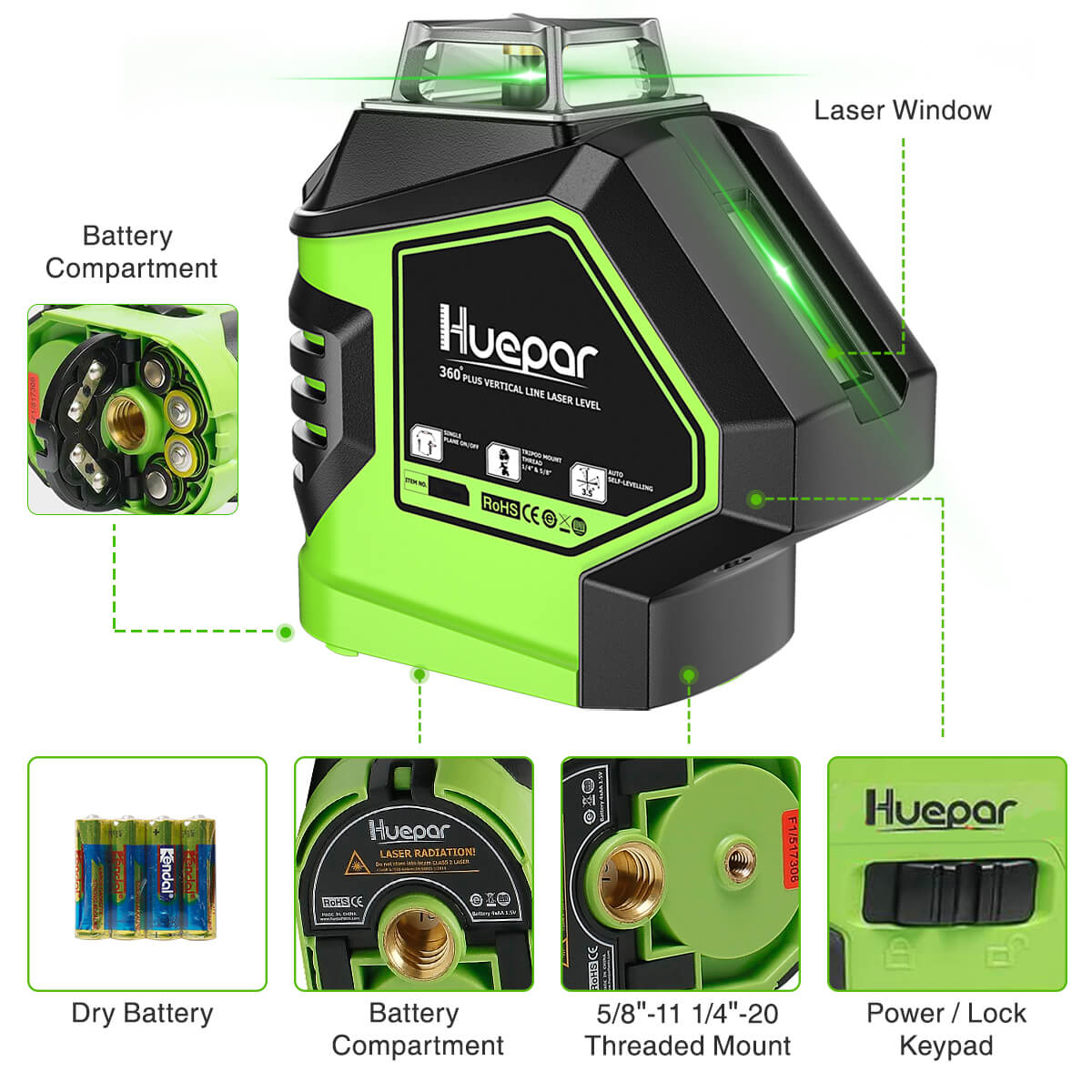 HUEPAR 621CG HUEPAR CA - Laser Level