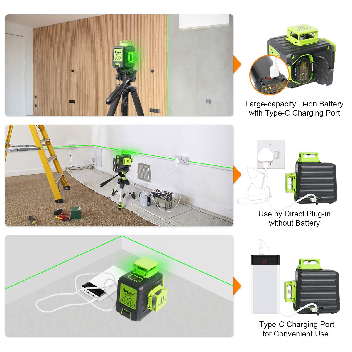 Huepar B02CG HUEPAR CA - Laser Level