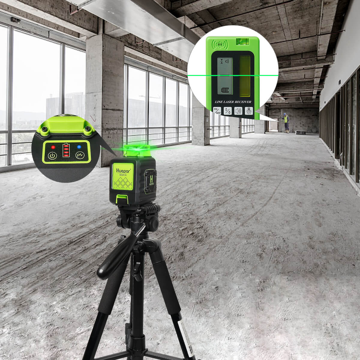 Huepar B02CG HUEPAR CA - Laser Level