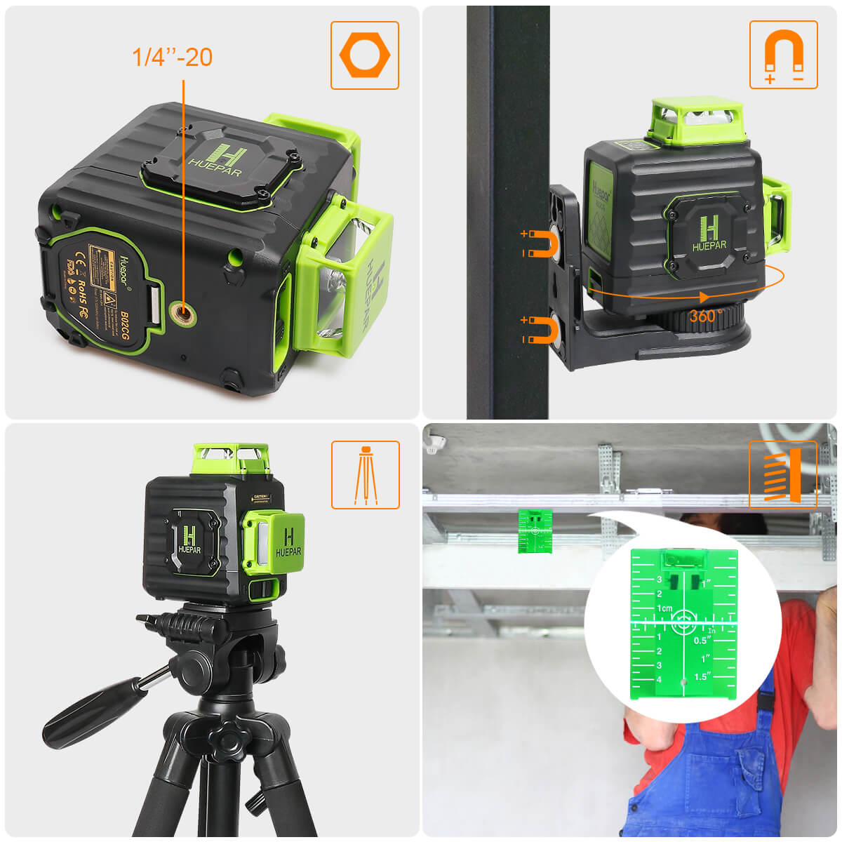 Huepar B02CG HUEPAR CA - Laser Level