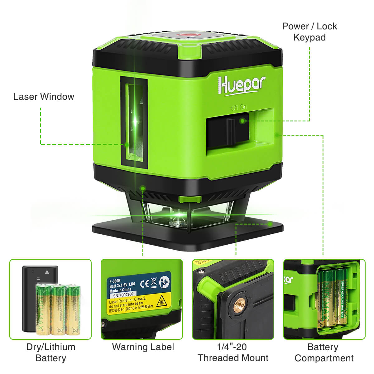 Huepar FL360G HUEPAR CA - Laser Level