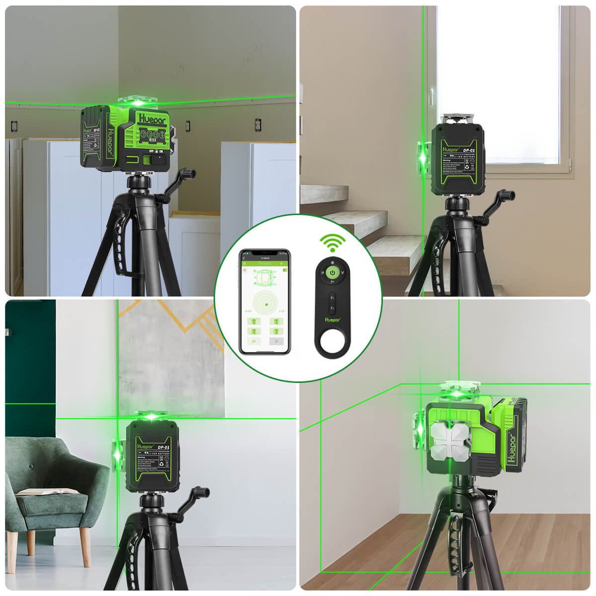 Huepar P03CG HUEPAR CA - Laser Level