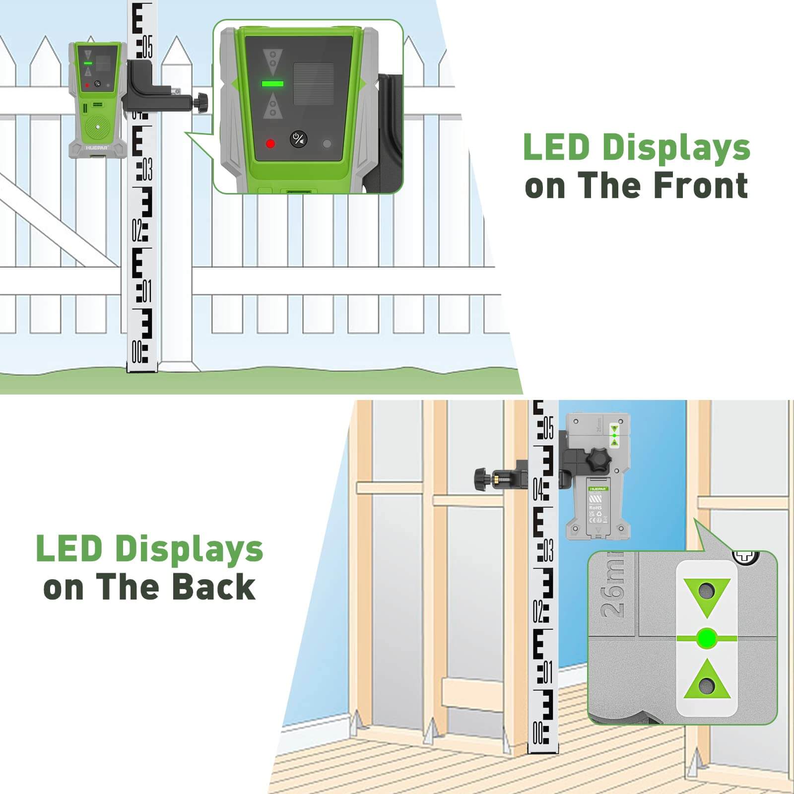 Huepar LR8RG Line Laser Receiver