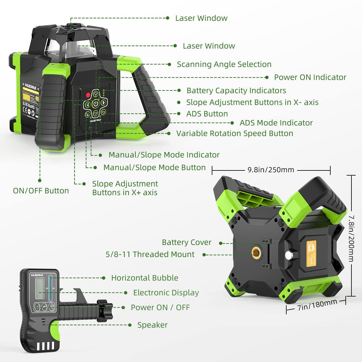 Huepar RL300HVG Laser Level