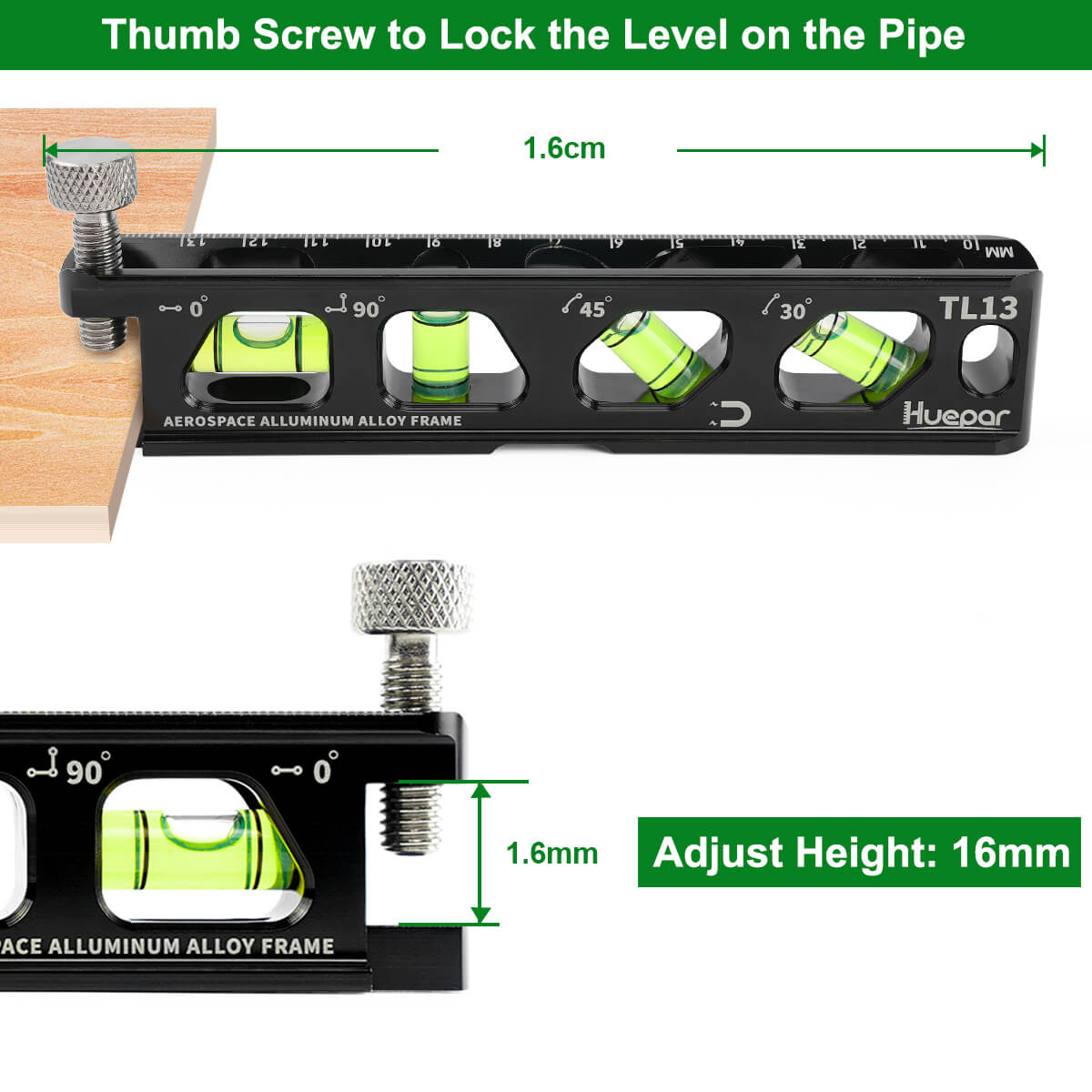 Huepar TL13 - Magnetic Torpedo Level