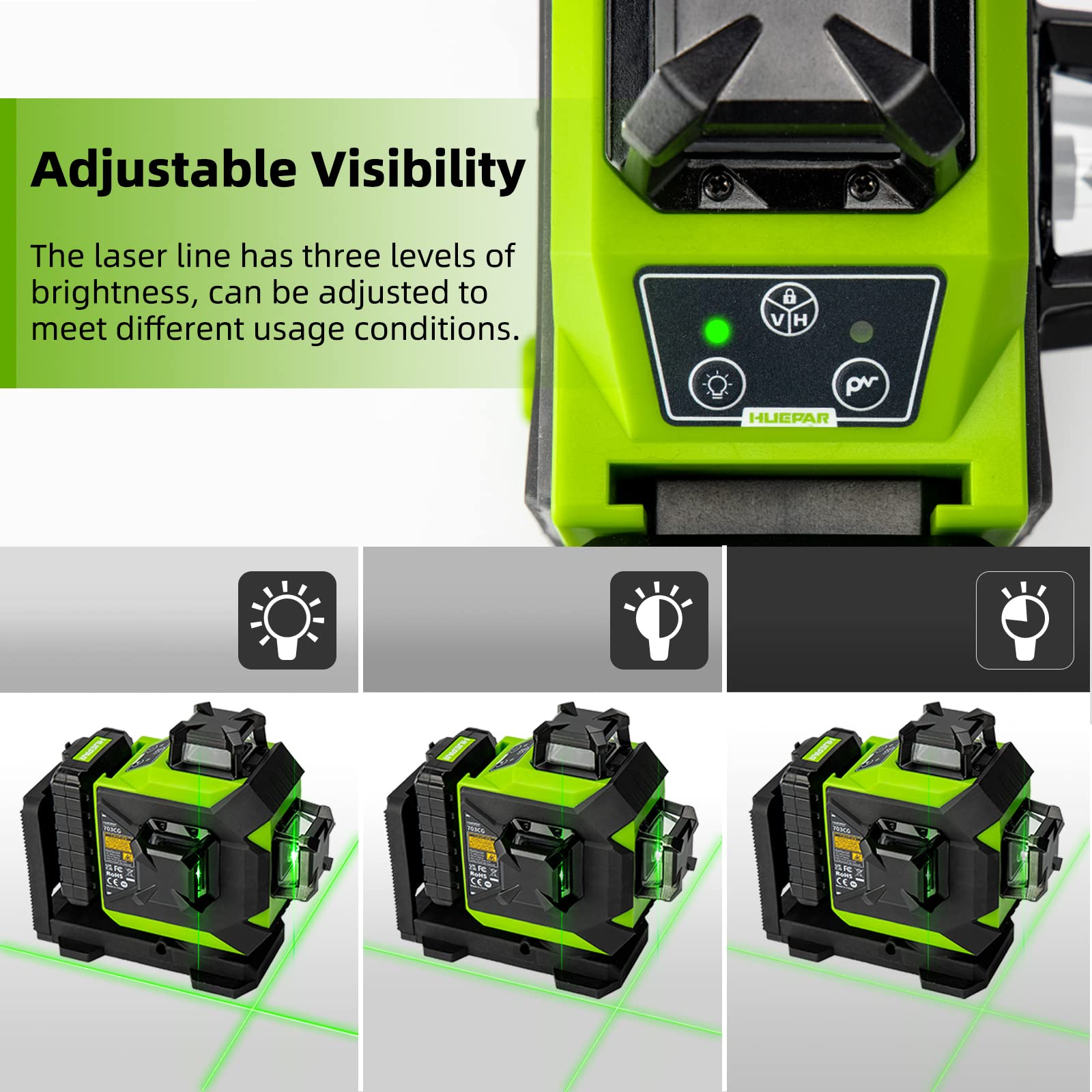 Huepar 703CG HUEPAR UK - Laser Level