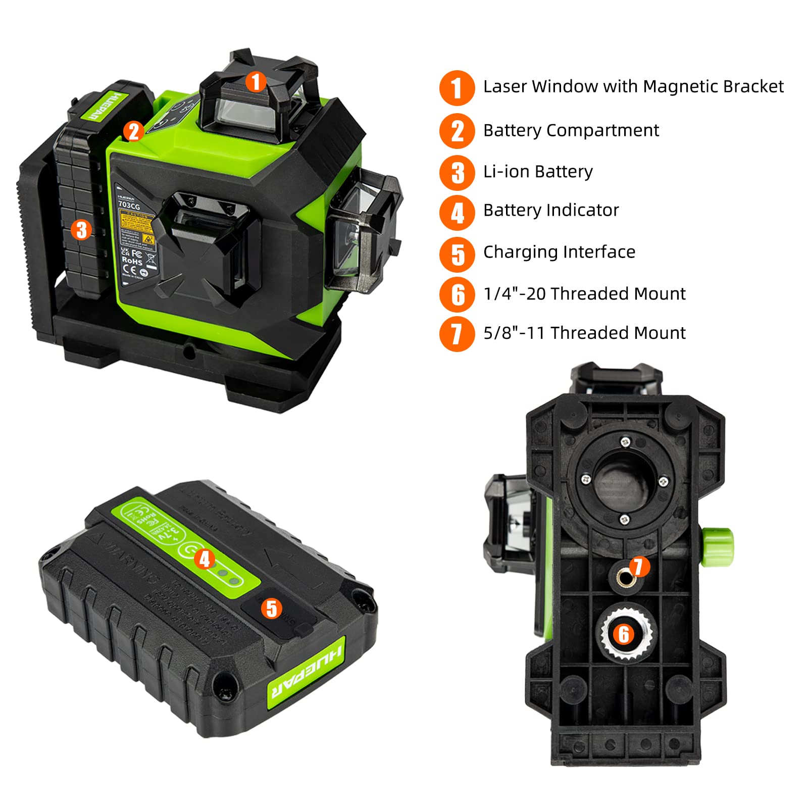 Huepar 703CG HUEPAR UK - Laser Level