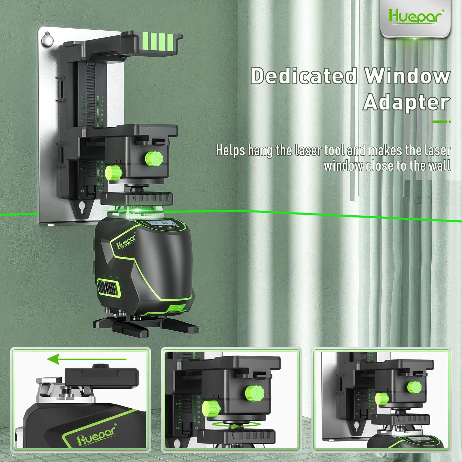 Huepar Fine-tuning Bracket Laser Level Adapter Huepar Fine-tuning Bracket Laser Level Adapter