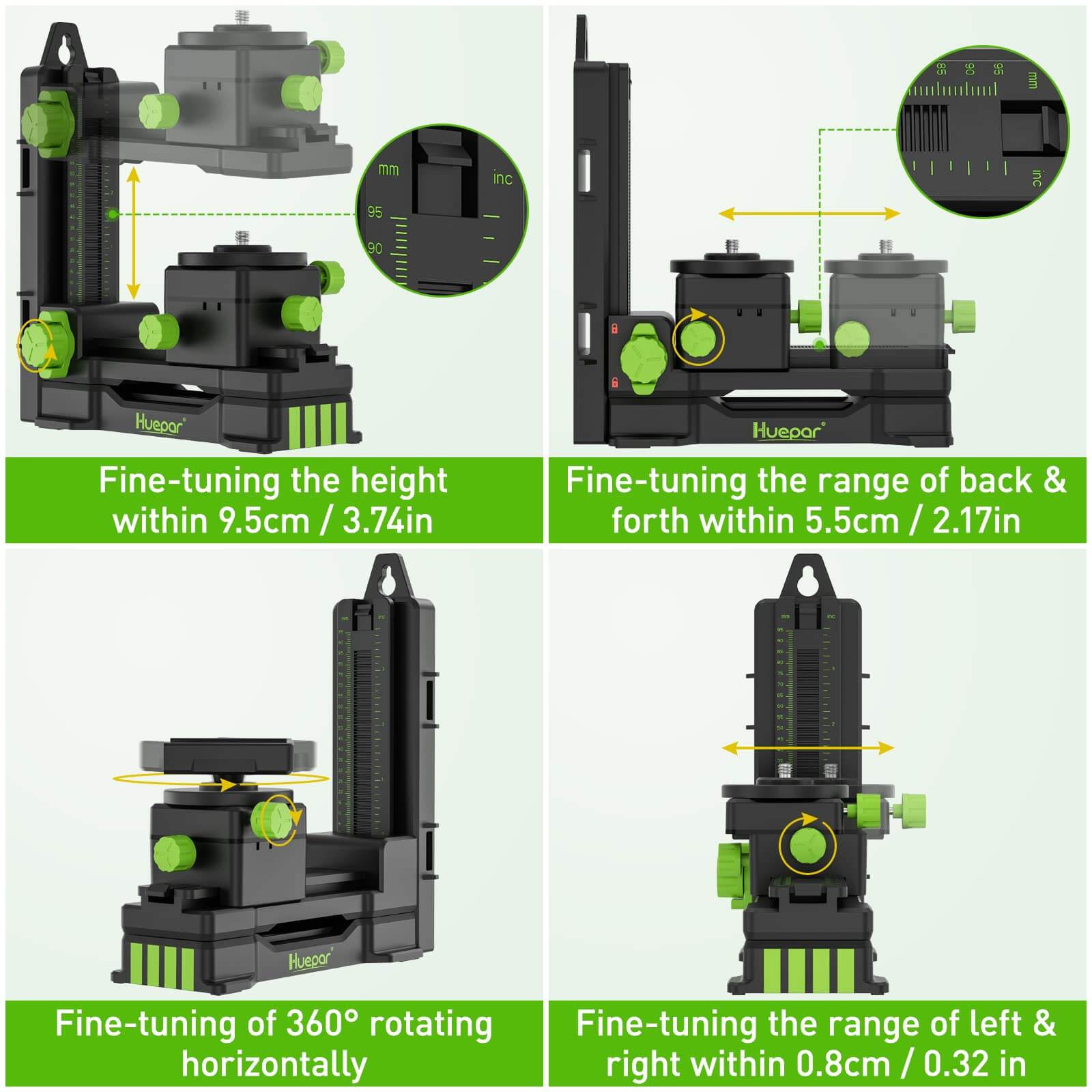 Huepar PV11+ Fine tuning Bracket Adapter HUEPAR US - Laser Level